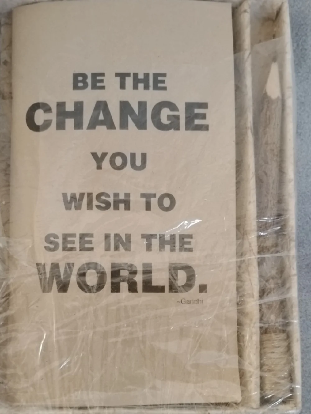 D-Inspirational Quote Eco-friendly Notebook